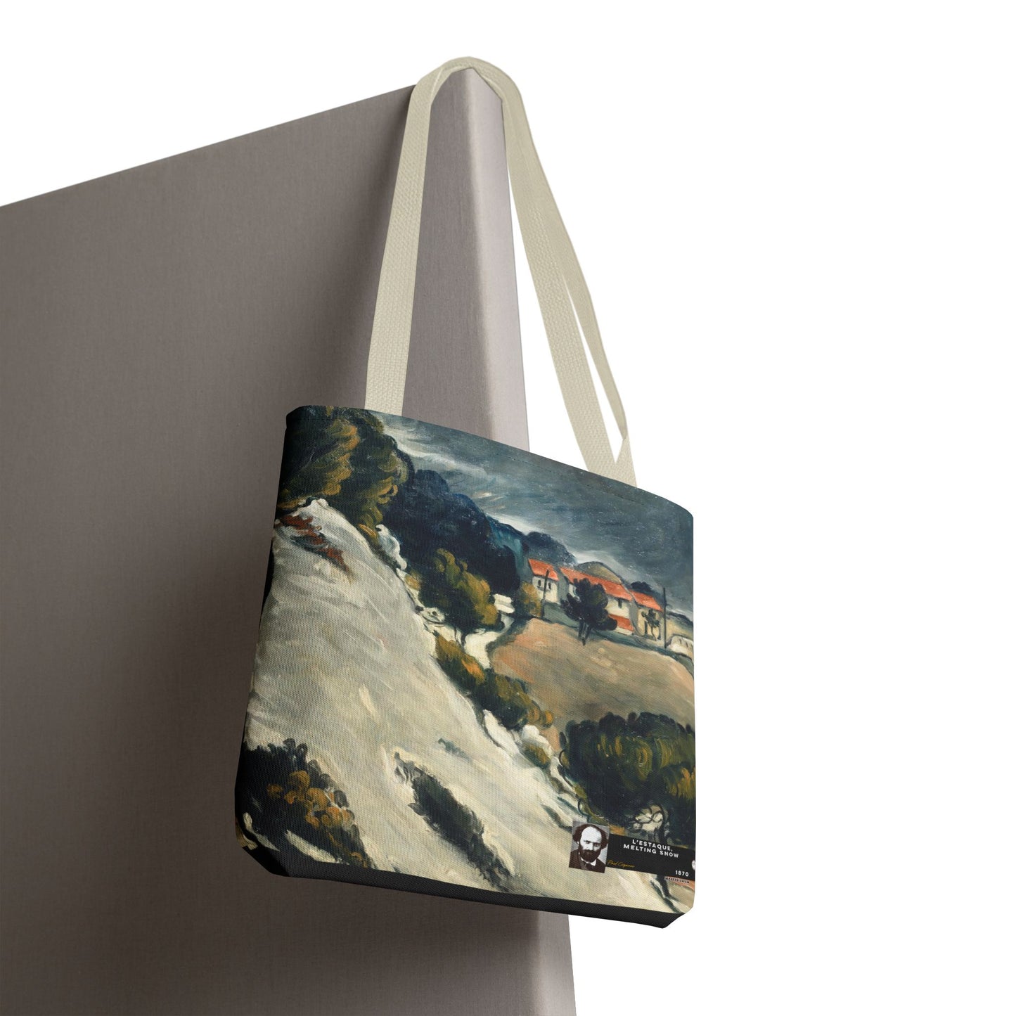 Cézanne, Paul - L’Estaque, Melting Snow (1870) - Tote Bag