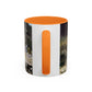 Courbet, Gustave - The Stone Breakers (1850) - Colorful Accent Mugs