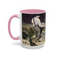 Courbet, Gustave - The Stone Breakers (1850) - Colorful Accent Mugs