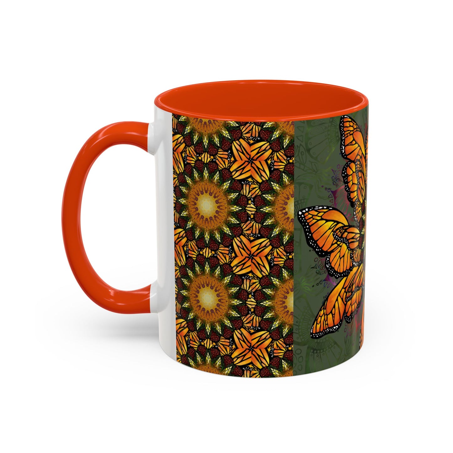 Pacio, Adam - Monarch Butterfly Mandala - Colorful Accent Mugs