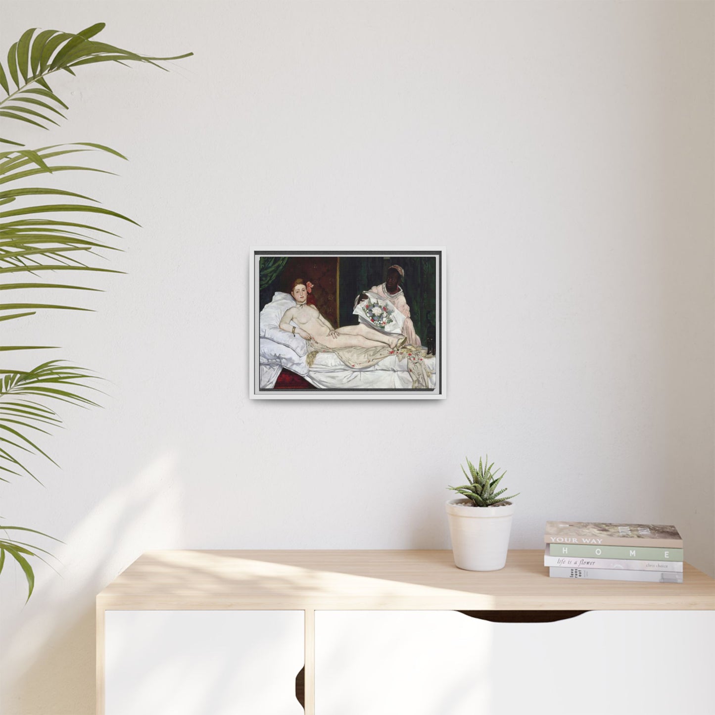 Manet, Édouard - Olympia (1870) - Matte Canvas, Framed