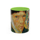 Van Gogh, Vincent - Self Portrait with Bandaged Ear (1889) - Colorful Accent Mugs