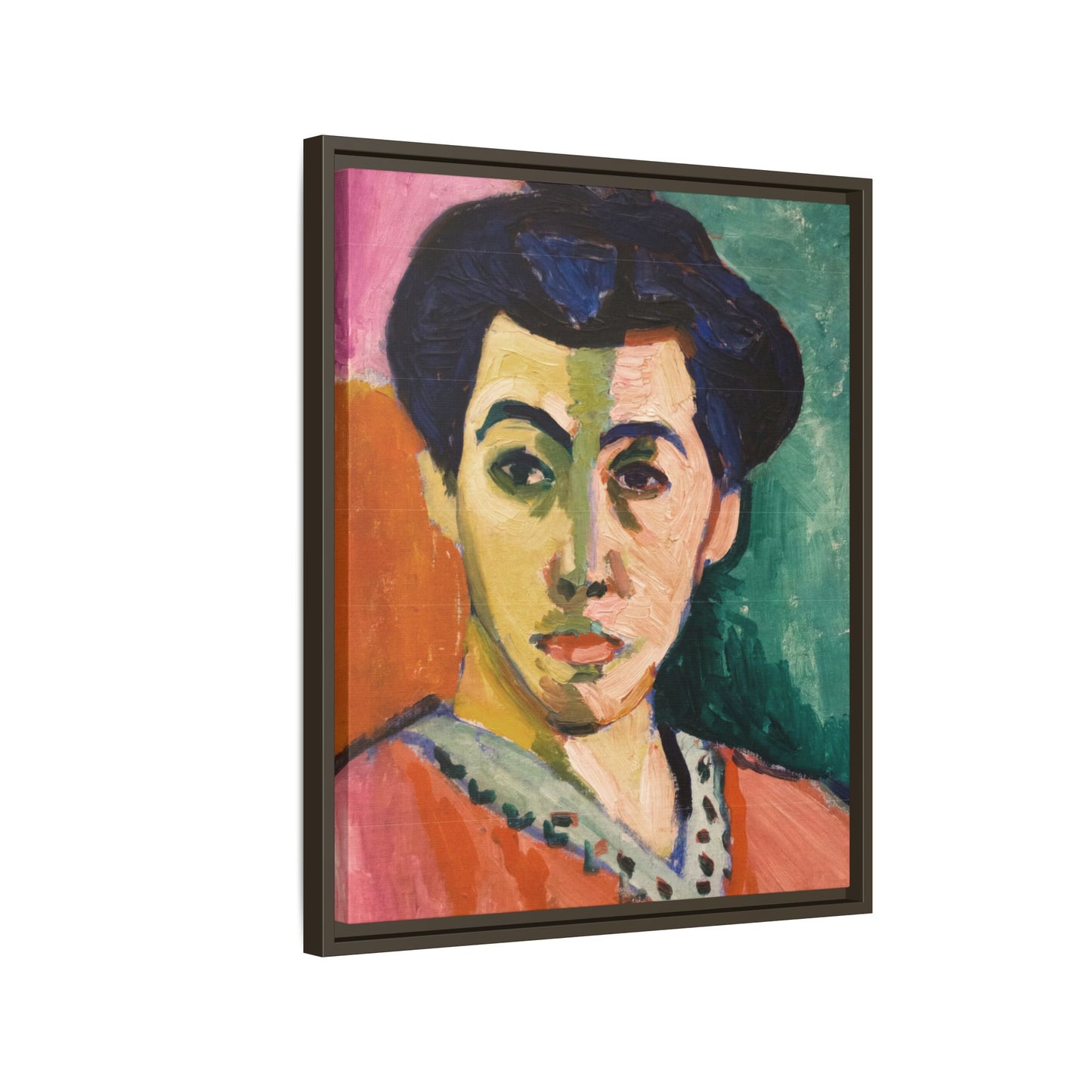 Matisse, Henri - The Green Stripe (1905) - Matte Canvas, Framed