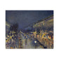 Pissarro, Camille - The Boulevard Montmartre At Night (1897) - Canvas Block, unframed