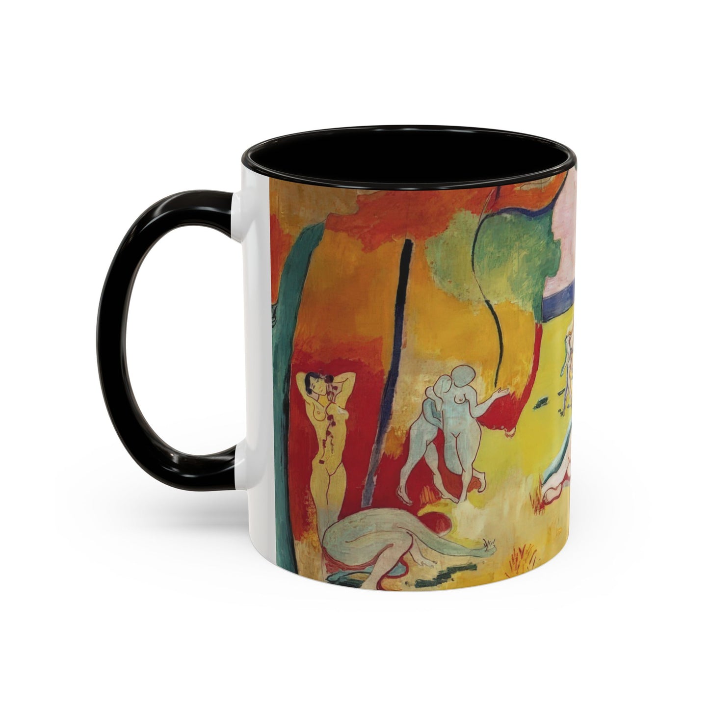 Matisse, Henri - The Joy of Life (1905) - Colorful Accent Mugs