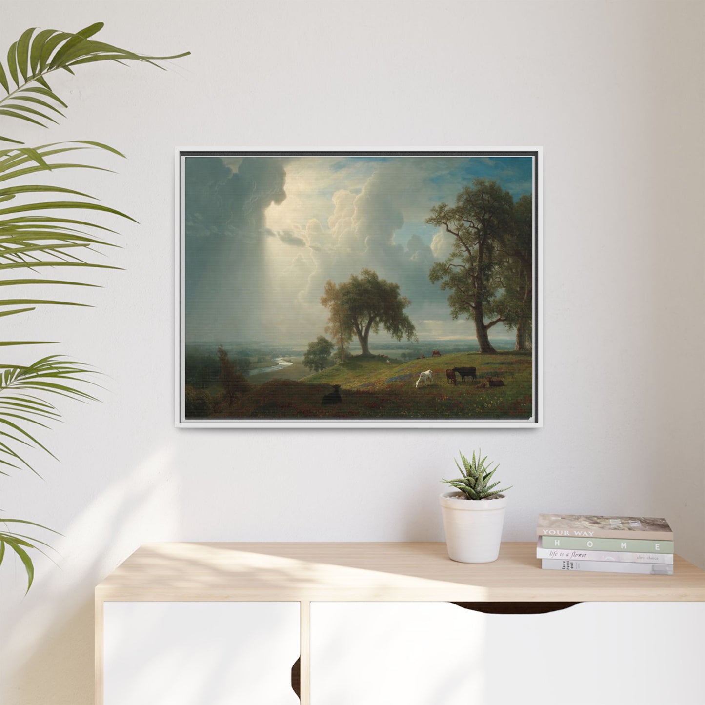 Bierstadt, Albert - California Spring (1875) - Matte Canvas, Framed