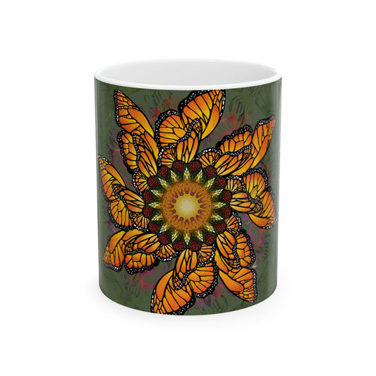 Pacio, Adam - Monarch Butterfly Mandala - Ceramic Mug