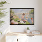 Seurat, Georges - Bathers at Asnières (1884) - Matte Canvas, Framed