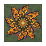 Monarch Butterfly Mandala A - Canvas