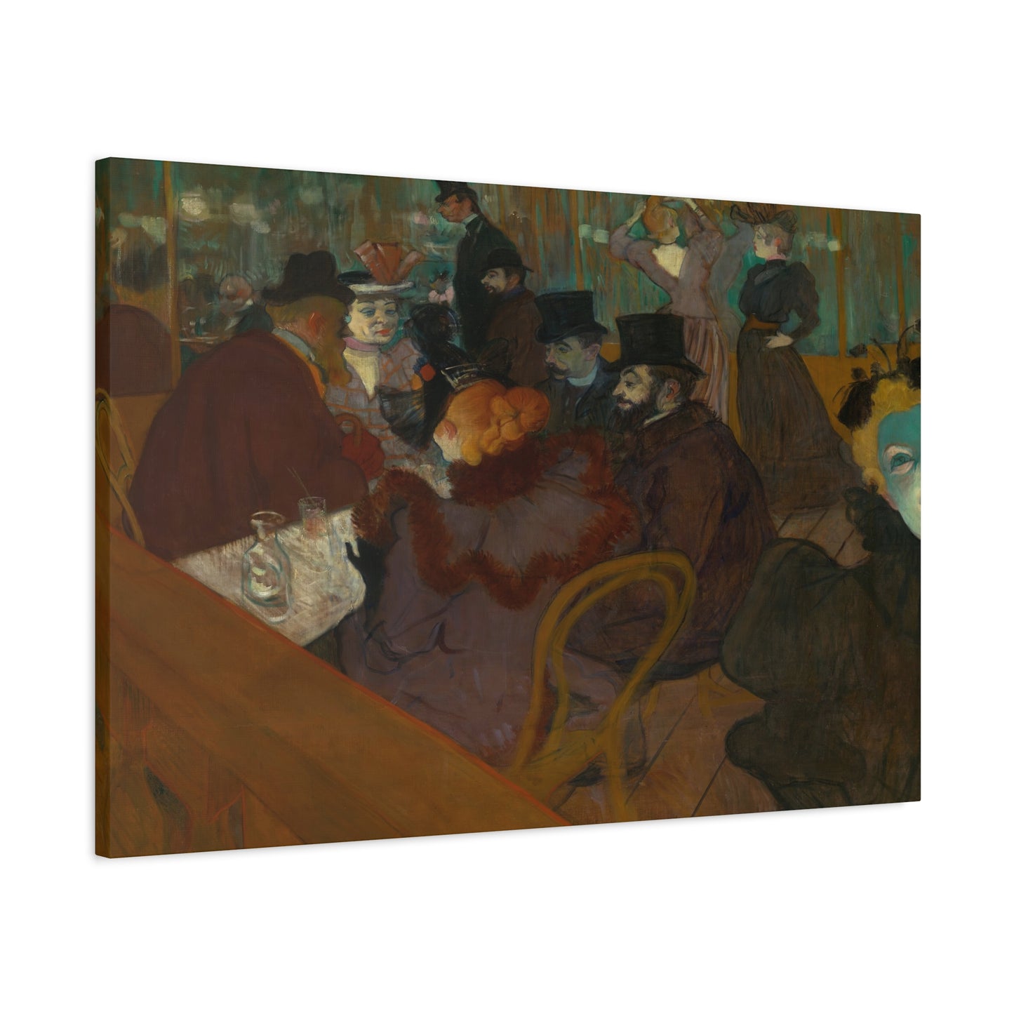 Lautrec, Henri - At the Moulin Rouge (1892) - Canvas Block, unframed