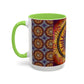 Pacio, Adam - Solar Disc Mandala - Colorful Accent Mugs