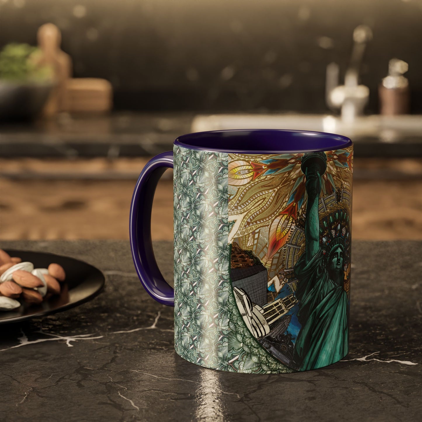 Pacio, Adam - Liberty Mandala - Colorful Accent Mugs