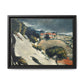 Cézanne, Paul - L’Estaque, Melting Snow (1870) - Matte Canvas, Framed