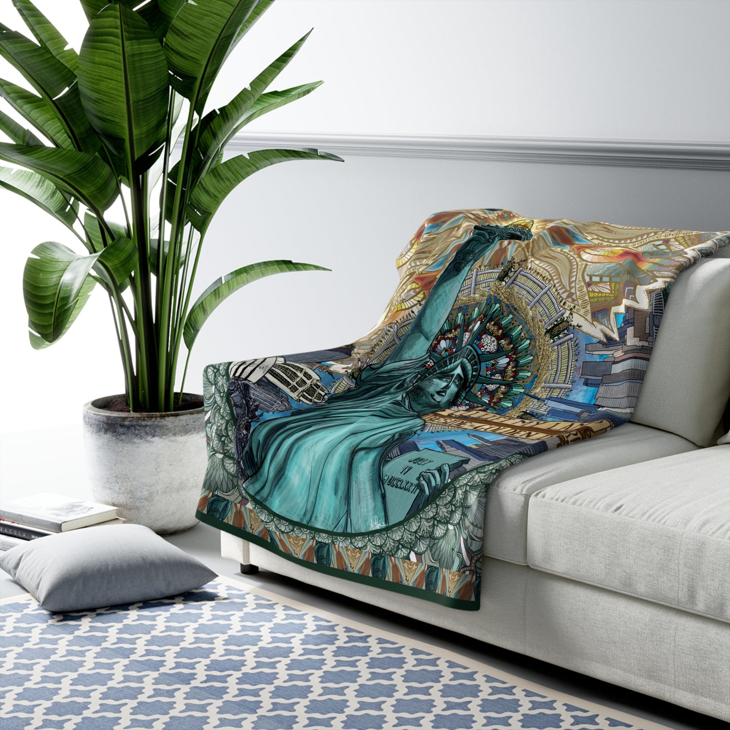 Pacio, Adam - Liberty Mandala - Sherpa Fleece Blanket