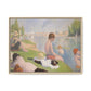 Seurat, Georges - Bathers at Asnières (1884) - Matte Canvas, Framed