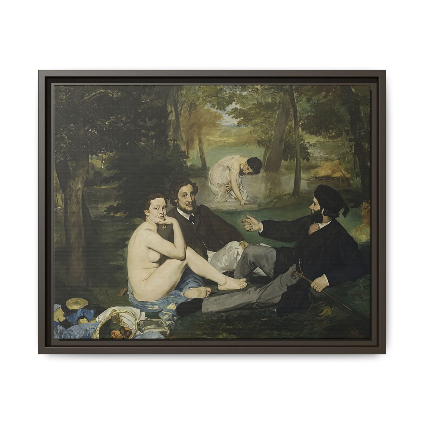 Manet, Édouard - Luncheon on the Grass (1863) - Matte Canvas, Framed