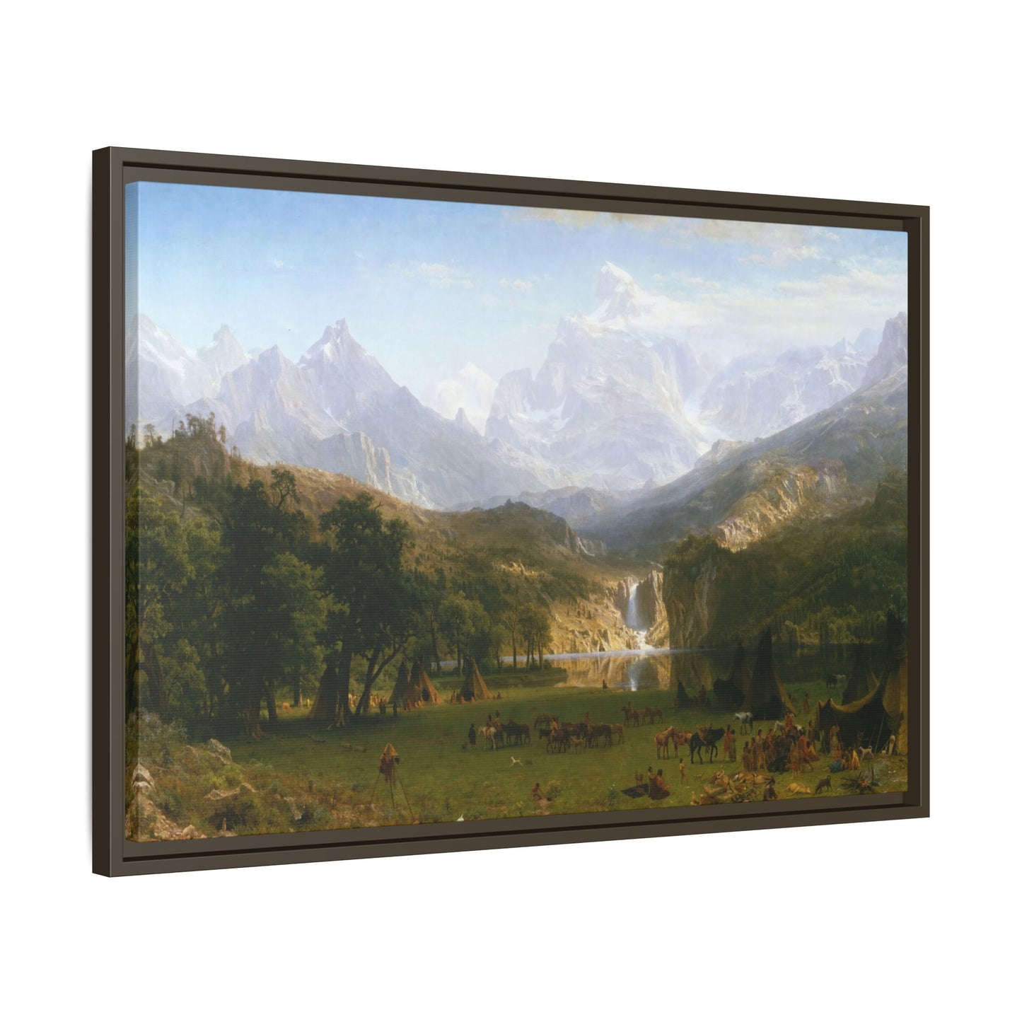 Bierstadt, Albert - The Rocky Mountains, Lander’s Peak (1863) - Matte Canvas, Framed