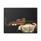 Cézanne, Paul - Still Life with Bread and Eggs (1865) - Matte Canvas, Framed