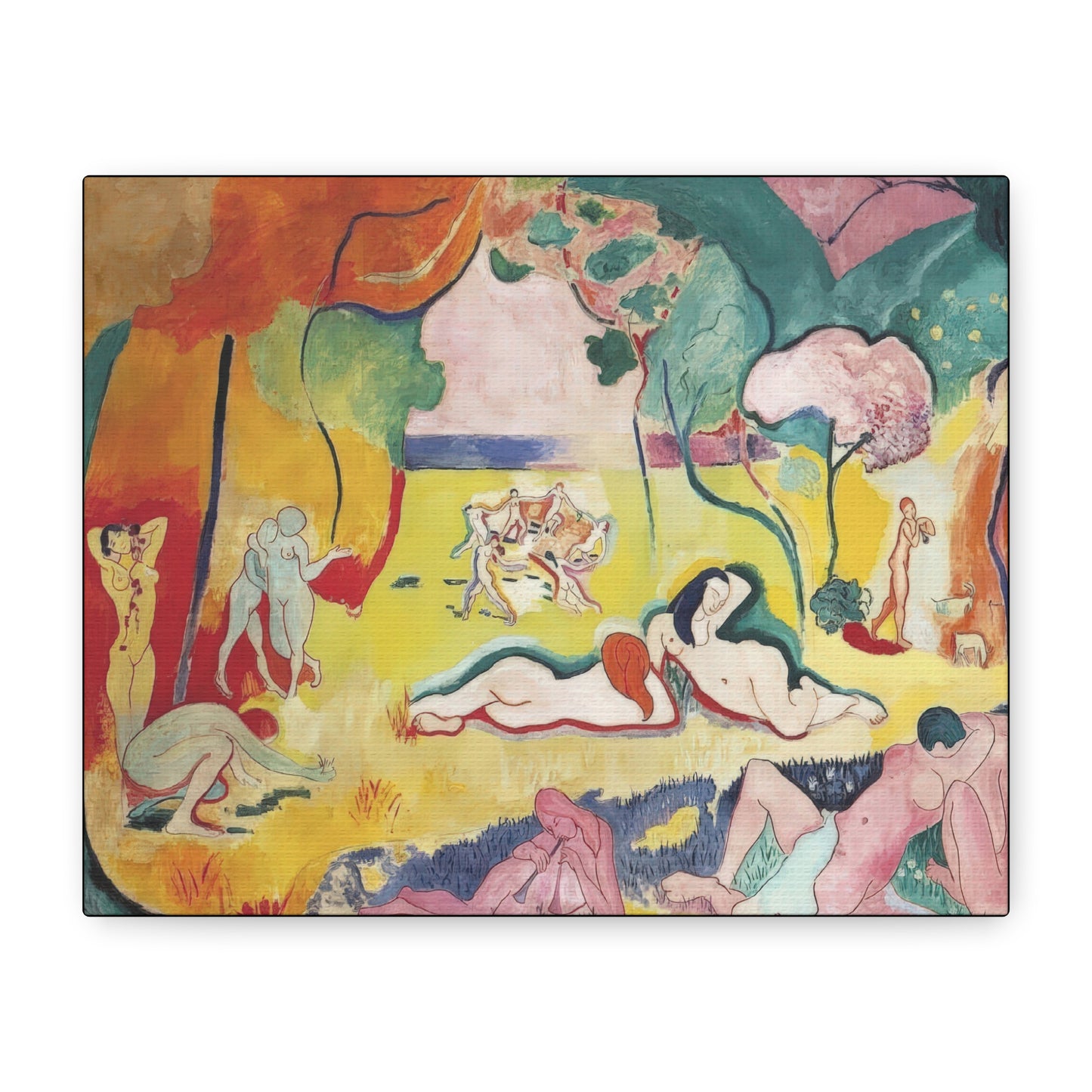 Matisse, Henri - The Joy of Life (1905) - Canvas Block, unframed
