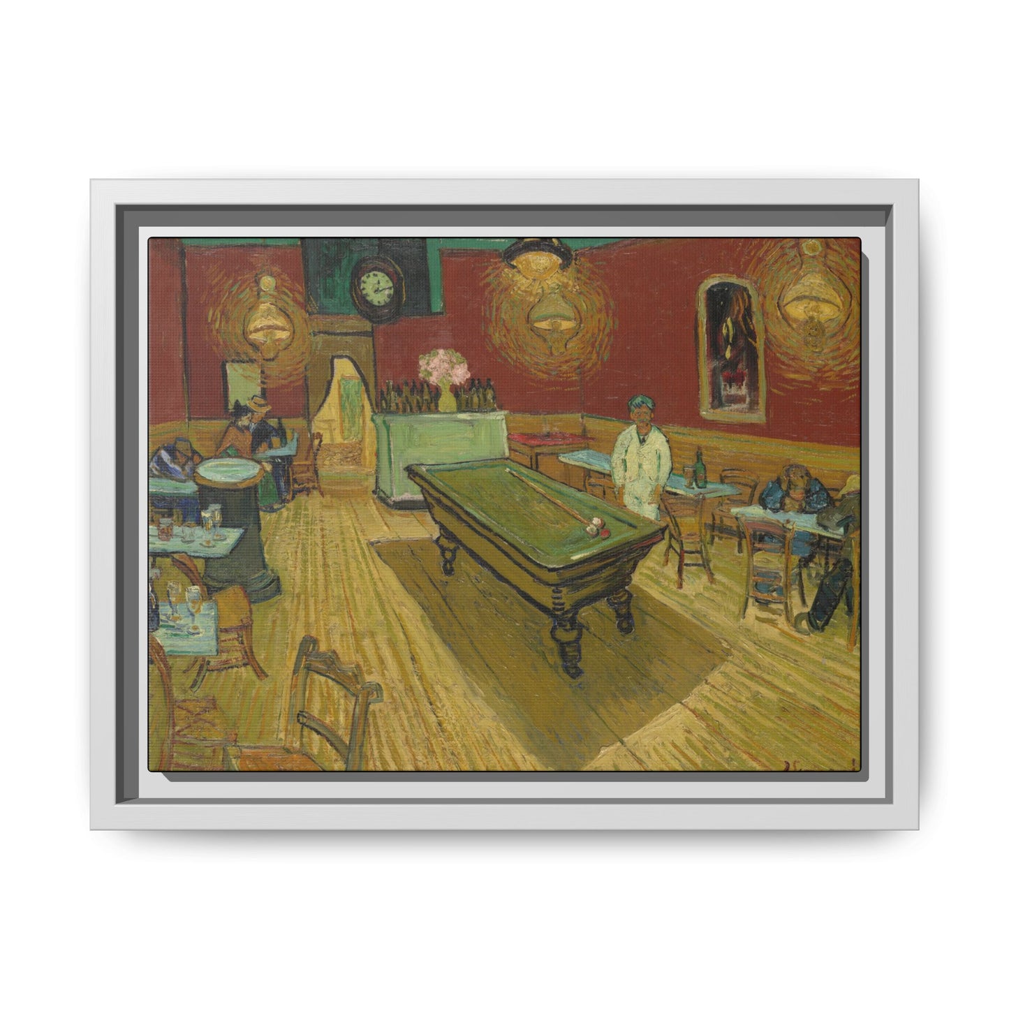 Van Gogh, Vincent - The Night Cafe (1888) - Matte Canvas, Framed