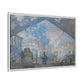 Monet, Claude - Le Gare Saint-Lazare (1877) - Matte Canvas, Framed