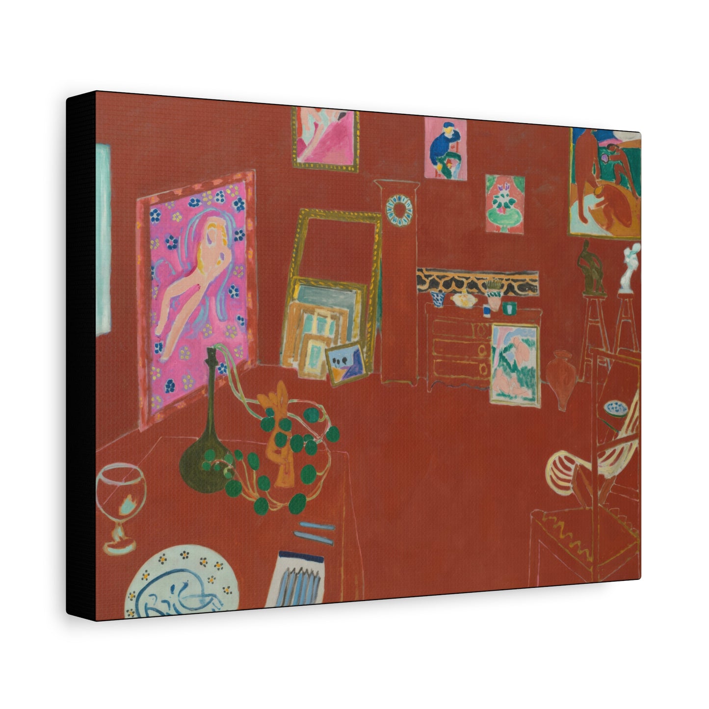Matisse, Henri - The Red Studio (1911) - Canvas Block, unframed