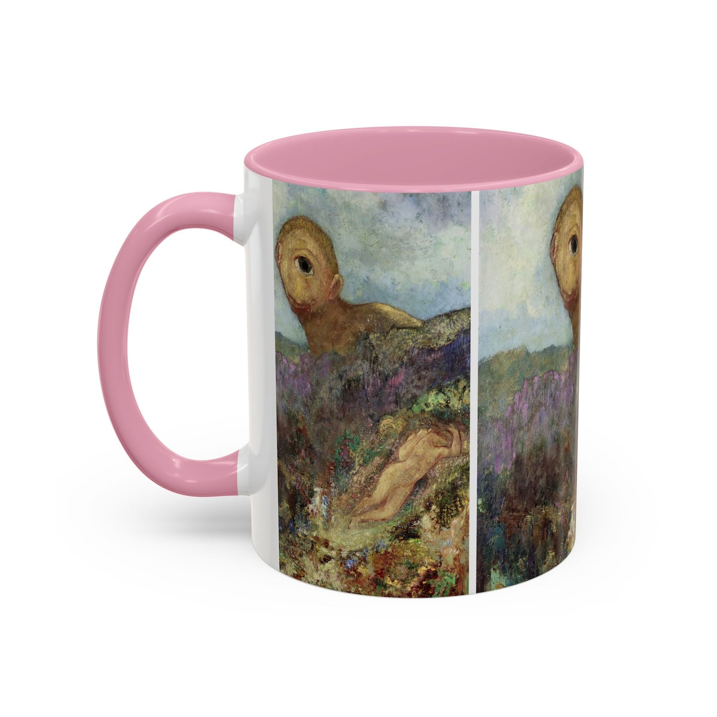 Redon, Odilon - The Cyclops (1914) - Colorful Accent Mugs
