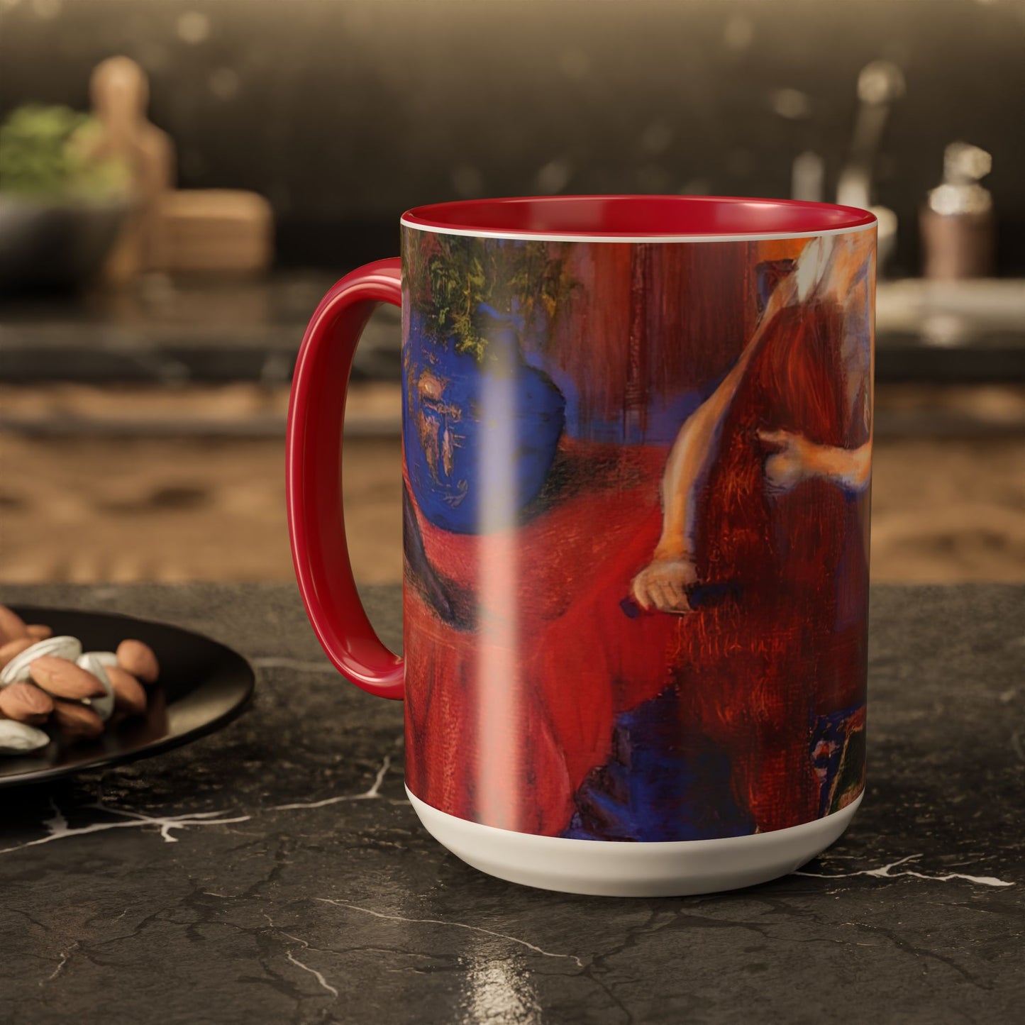 Ranson, Paul - The Golden Head of Hair (1909) - Colorful Accent Mugs