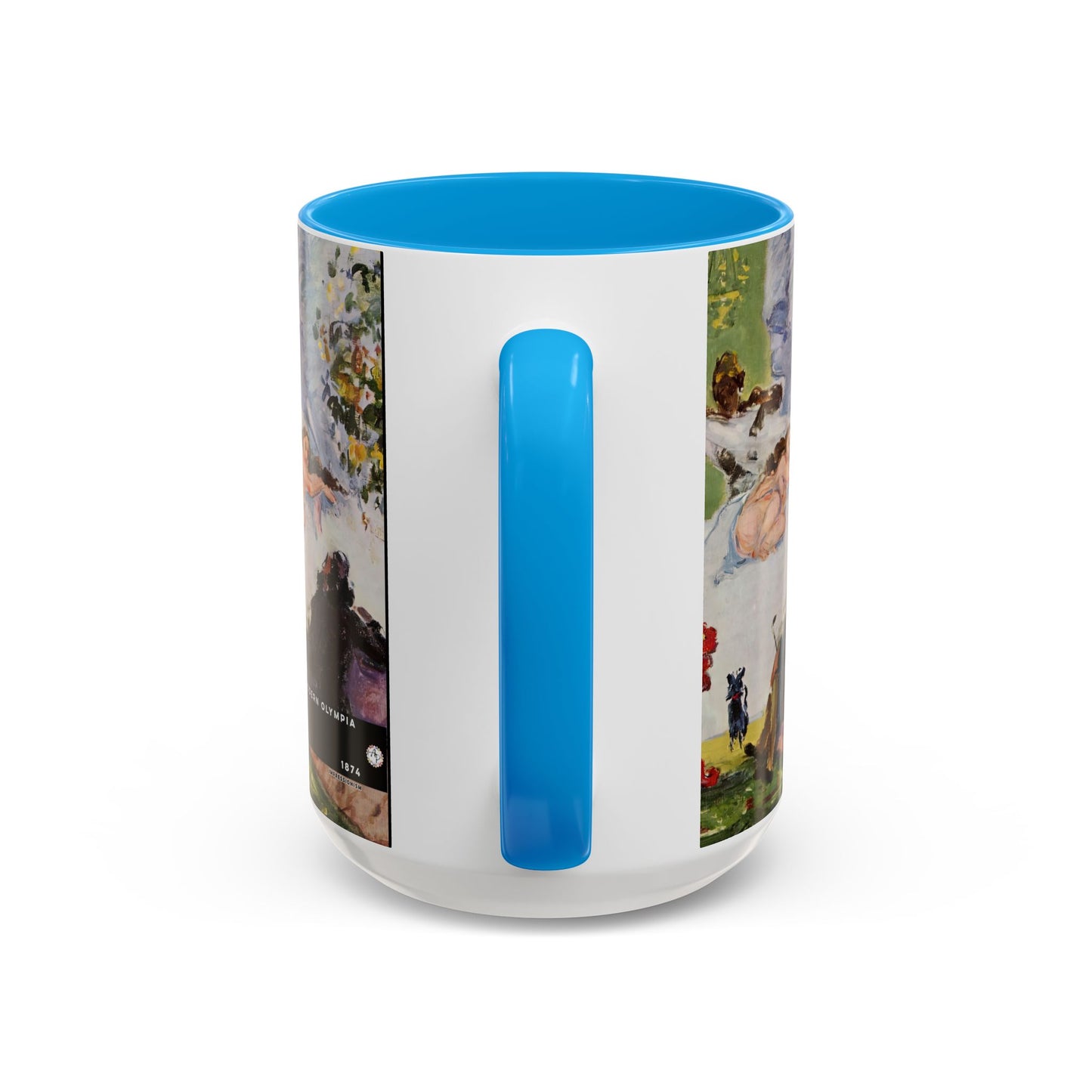 Cézanne, Paul - A Modern Olympia (1874) - Colorful Accent Mugs