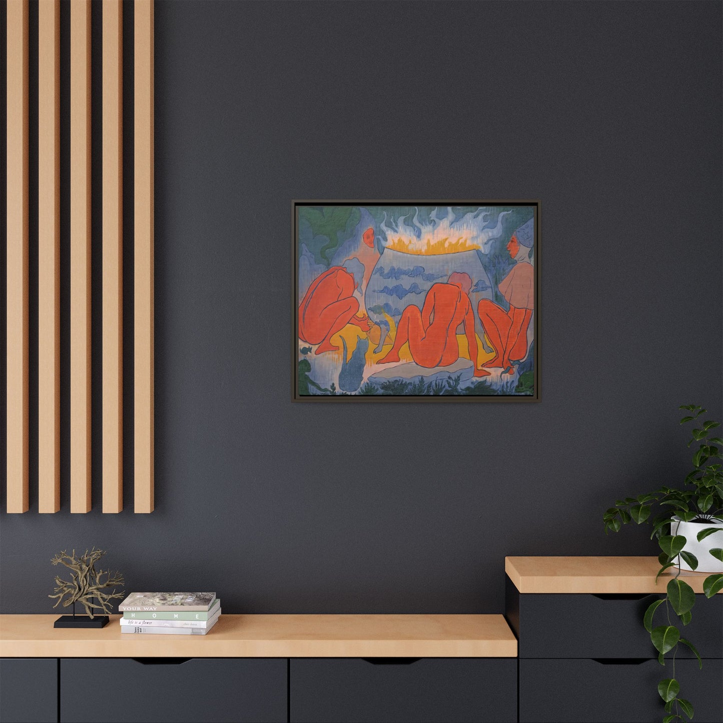 Ranson, Paul - Witches Around the Fire (1891) - Matte Canvas, Framed