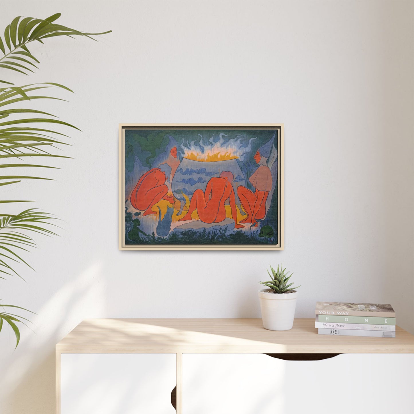 Ranson, Paul - Witches Around the Fire (1891) - Matte Canvas, Framed