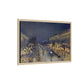Pissarro, Camille - The Boulevard Montmartre At Night (1897) - Matte Canvas, Framed