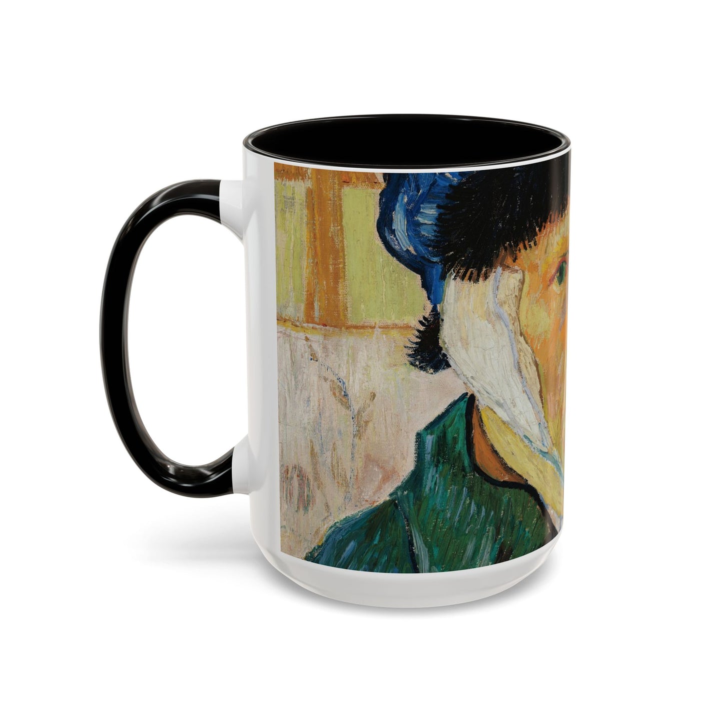 Van Gogh, Vincent - Self Portrait with Bandaged Ear (1889) - Colorful Accent Mugs