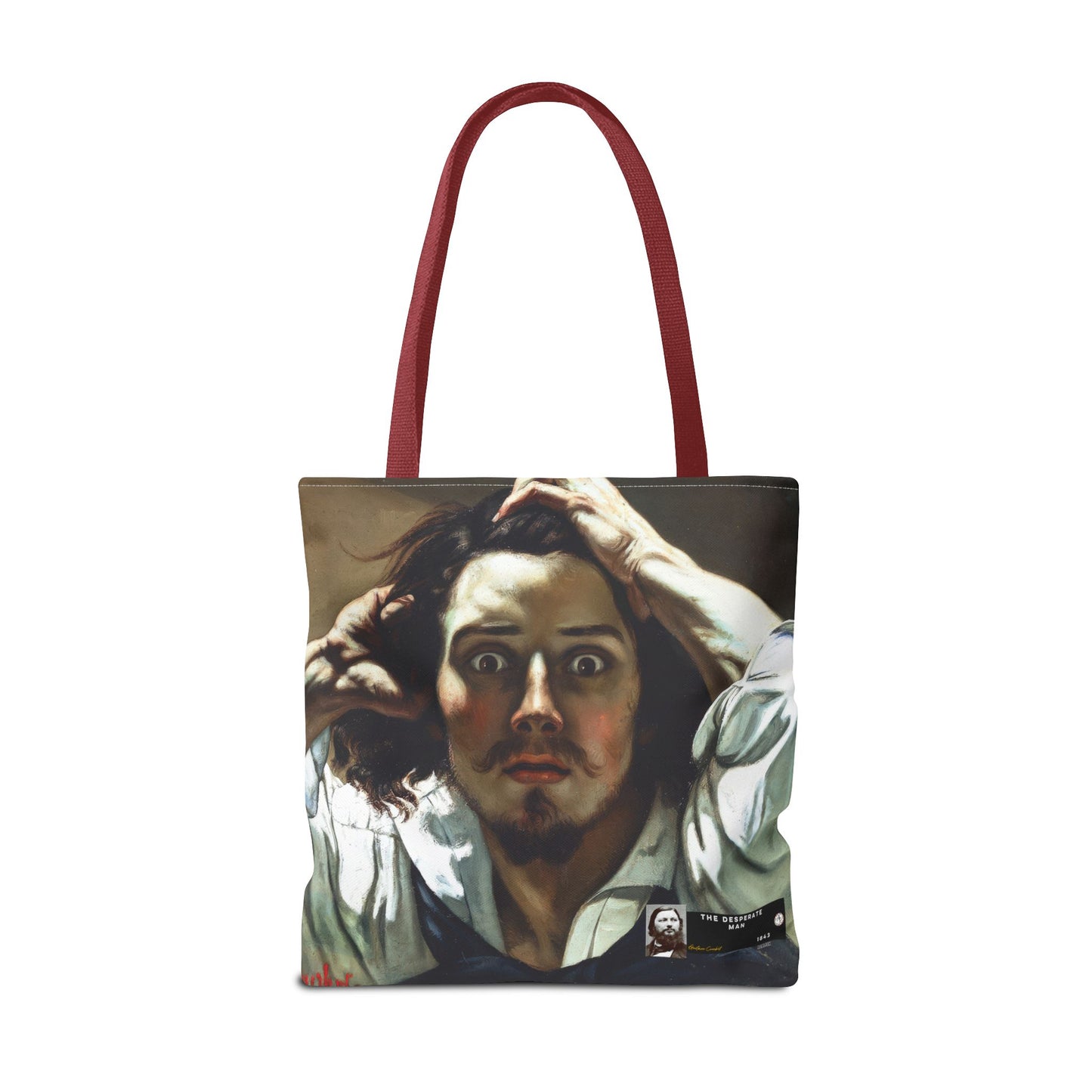Courbet, Gustave - The Desperate Man (1843) - Tote Bag
