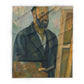 Cézanne, Paul - Portrait of the Artist with a Palette (1890) - Arctic Fleece Blanket