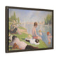 Seurat, Georges - Bathers at Asnières (1884) - Matte Canvas, Framed