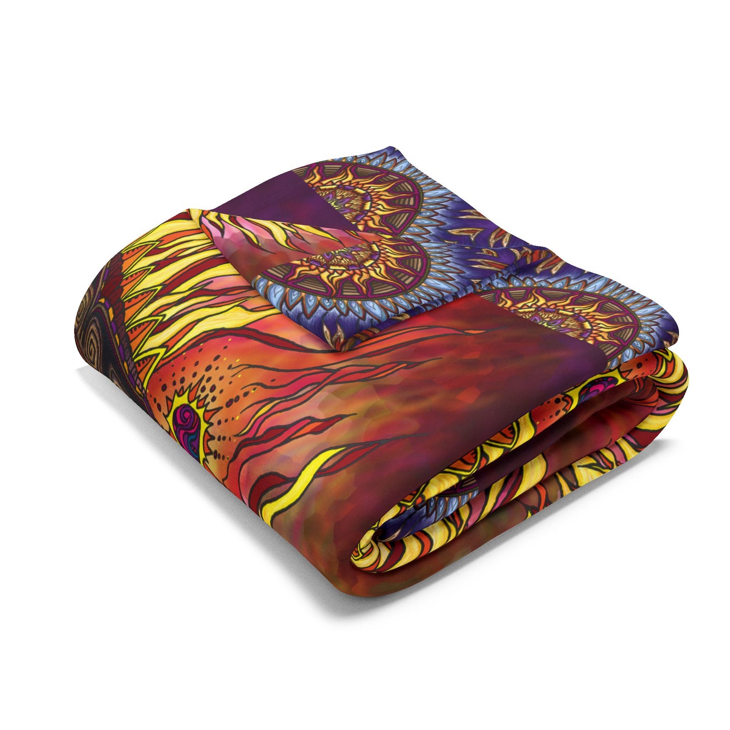 Pacio, Adam - Solar Disc Mandala - Arctic Fleece Blanket