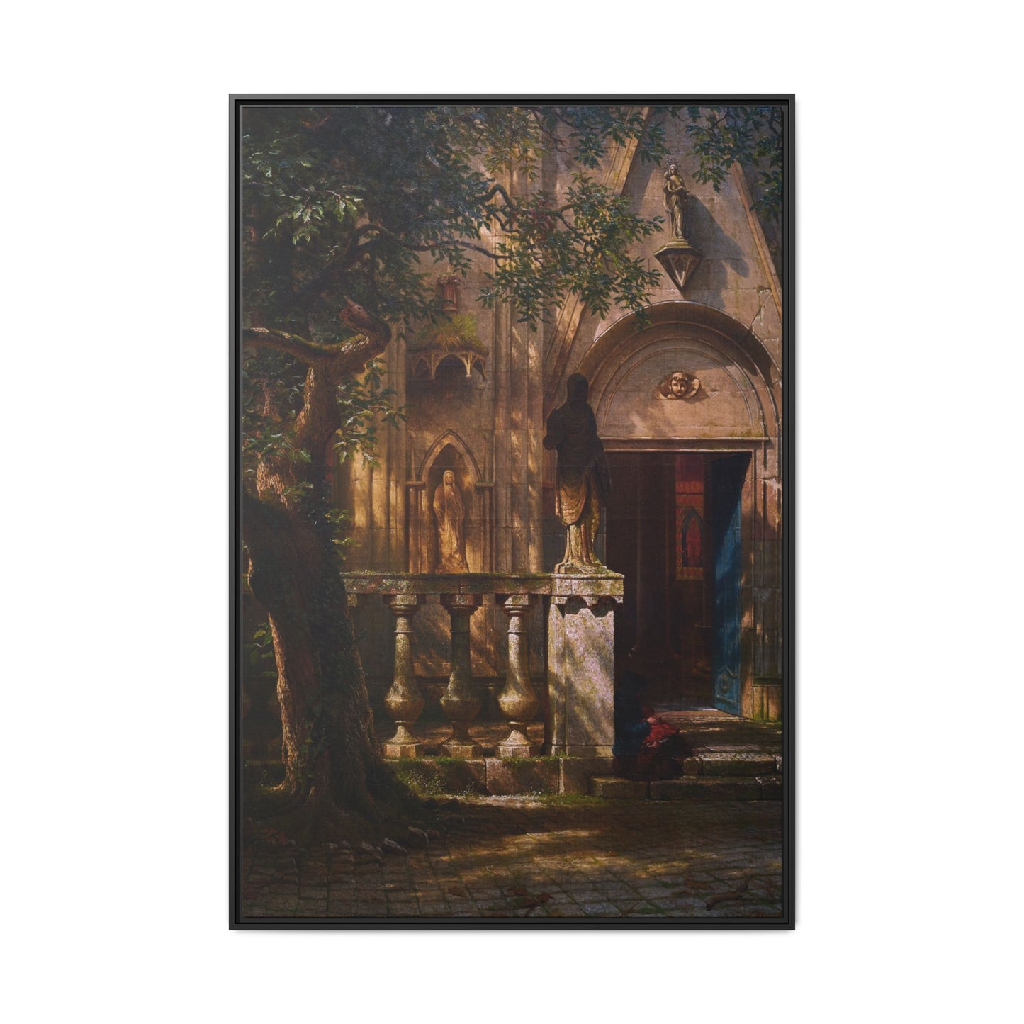 Bierstadt, Albert - Sunlight and Shadow  (1854) - Matte Canvas, Framed