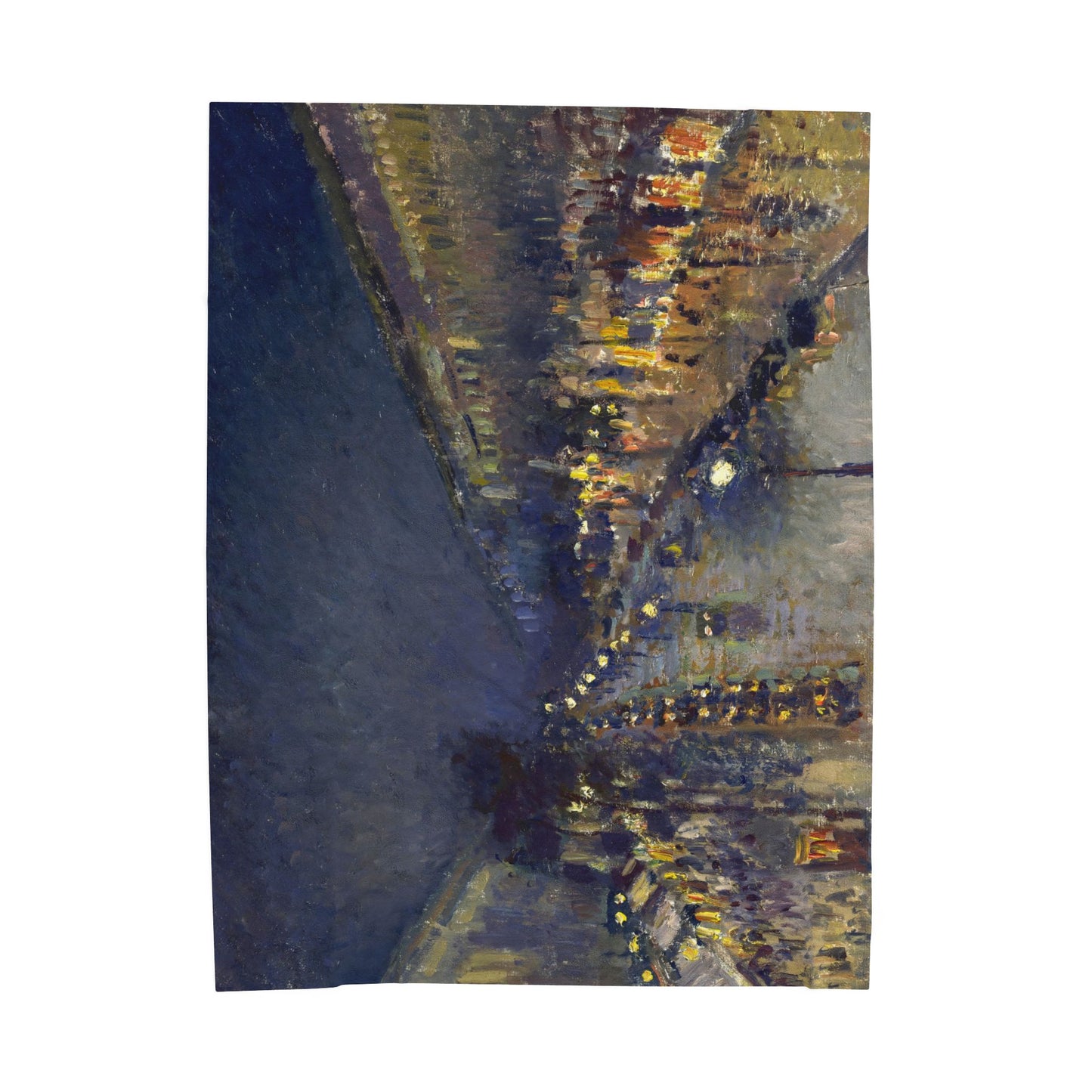 Pissarro, Camille - The Boulevard Montmartre At Night (1897) - Velveteen Plush Blanket