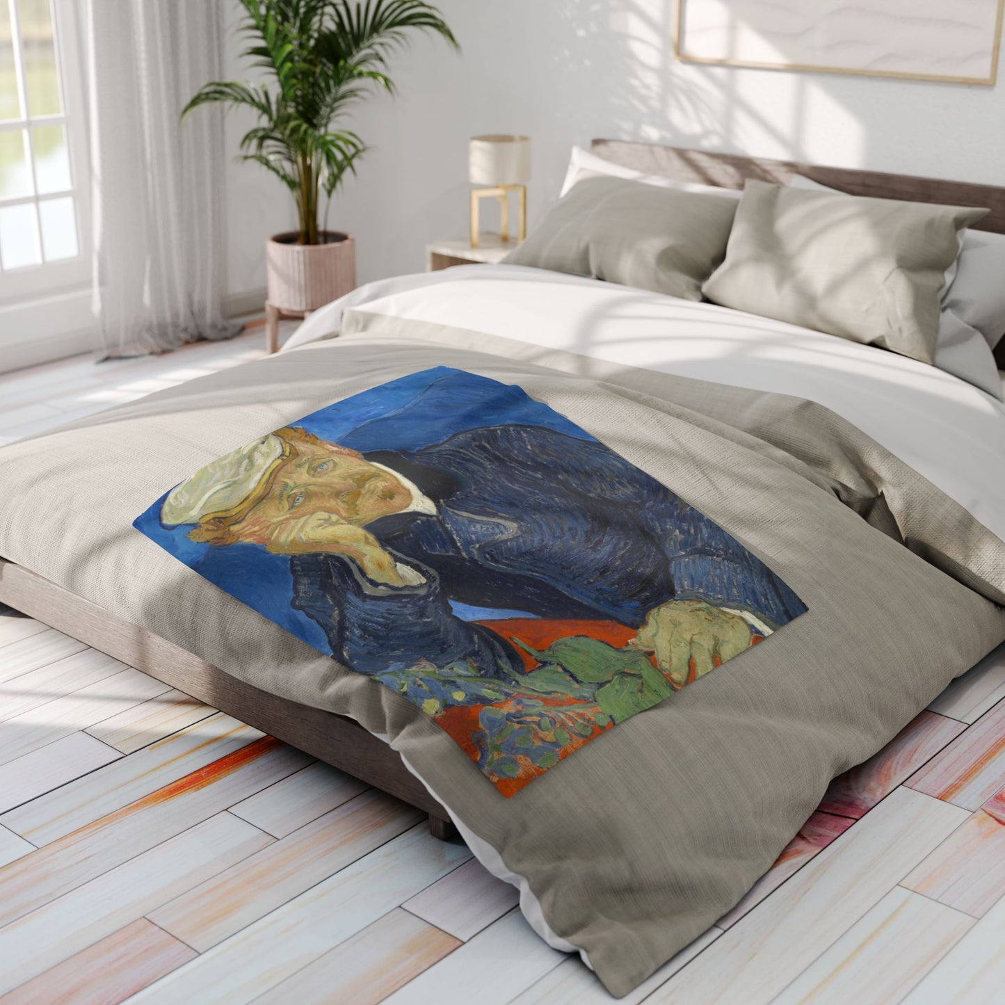 Van Gogh, Vincent - Portrait of Dr. Paul Gachet (1890) - Arctic Fleece Blanket