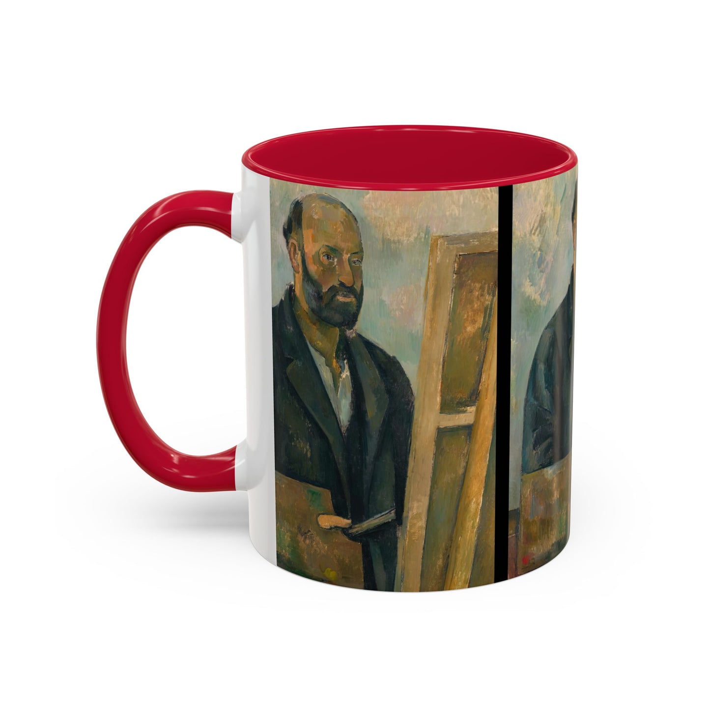 Cézanne, Paul - Portrait of the Artist with a Palette (1890) - Colorful Accent Mugs