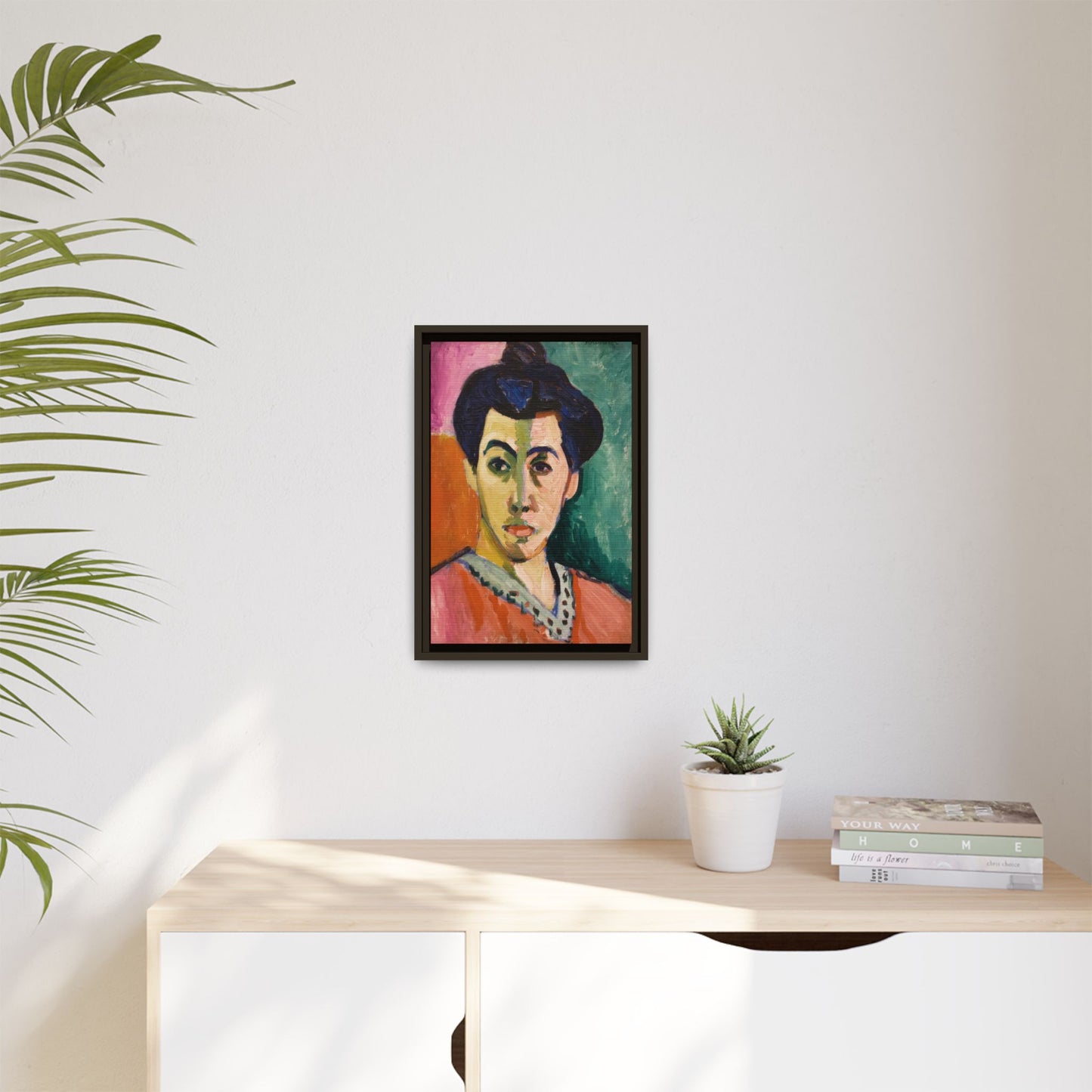 Matisse, Henri - The Green Stripe (1905) - Matte Canvas, Framed