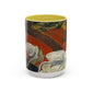 Gauguin, Paul - Vision of the Sermon (Jacob Wrestling with the Angel) (1888) - Colorful Accent Mugs