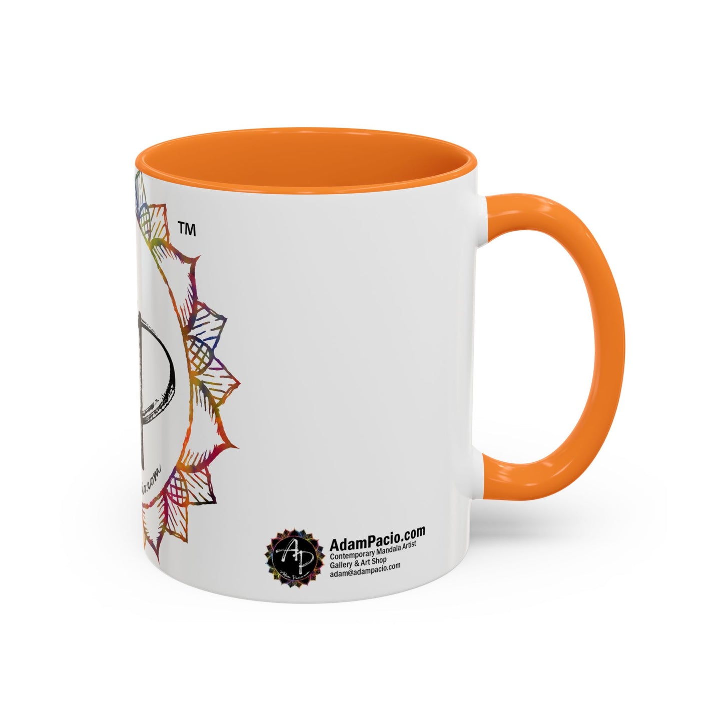 AdamPacio.com - White Logo - Colorful Accent Mugs