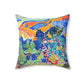 Derain, André - Mountains at Collioure (1905) - Suede Square Pillow