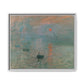 Monet, Claude - Impression, Sunrise (1872) - Matte Canvas, Framed