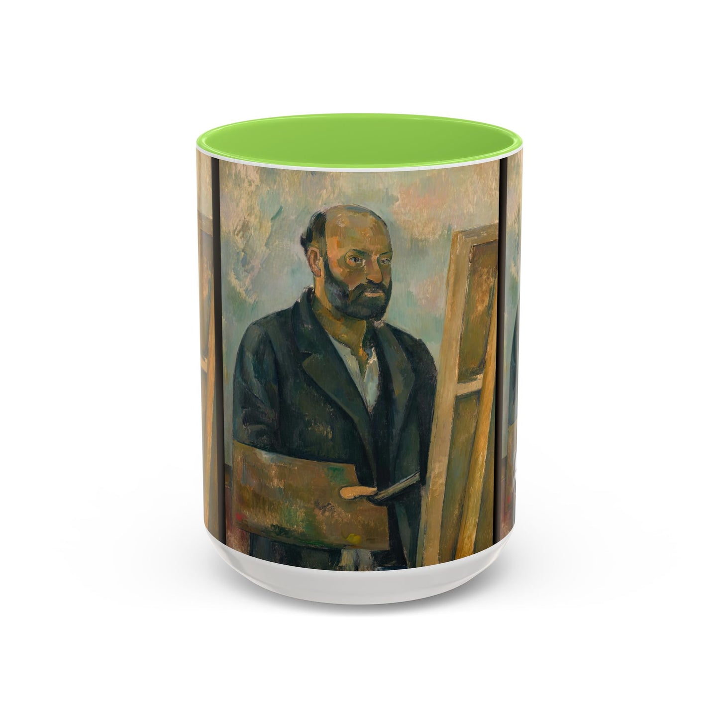 Cézanne, Paul - Portrait of the Artist with a Palette (1890) - Colorful Accent Mugs