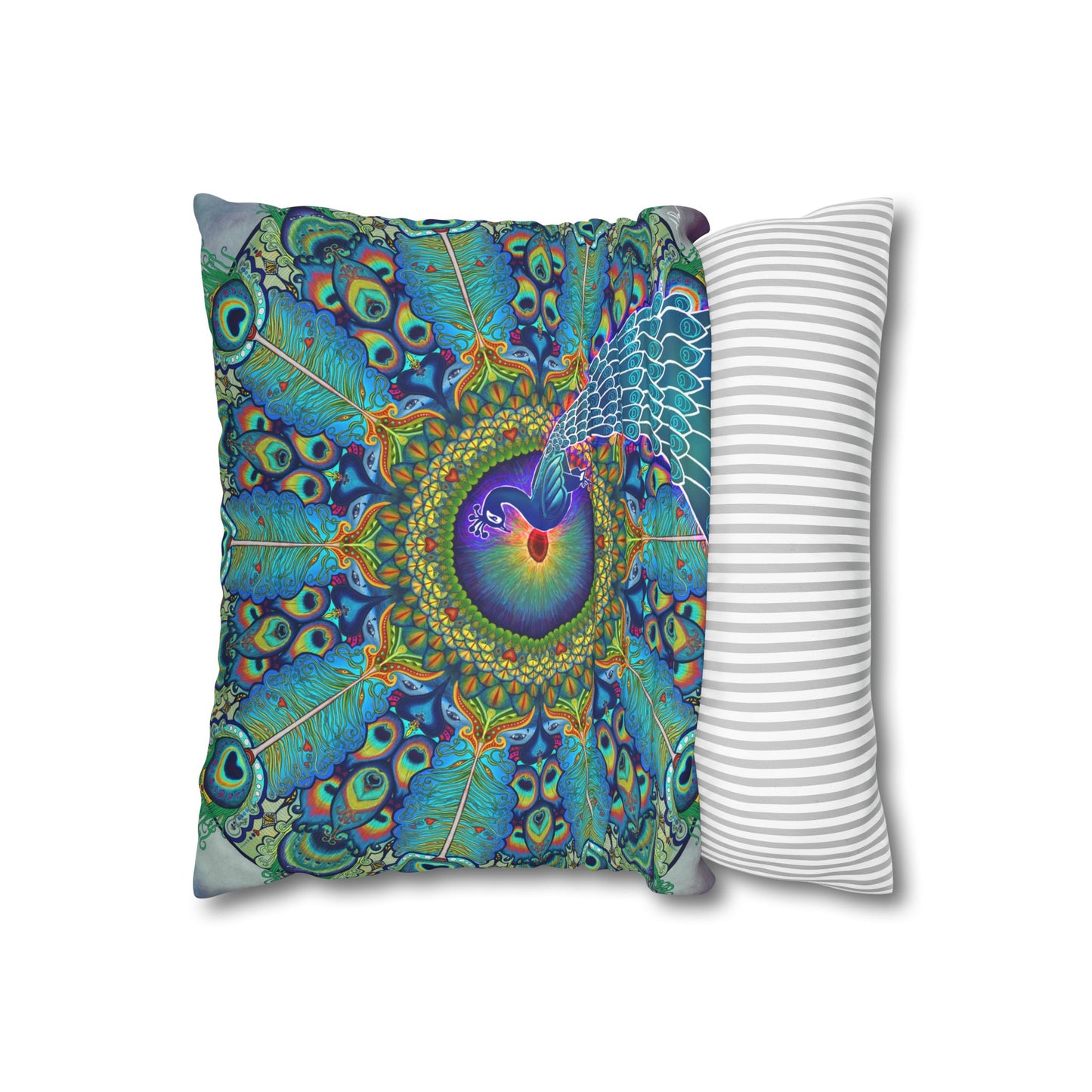 Pacio, Adam - Melek Taus Mandala - Suede Square Pillowcase