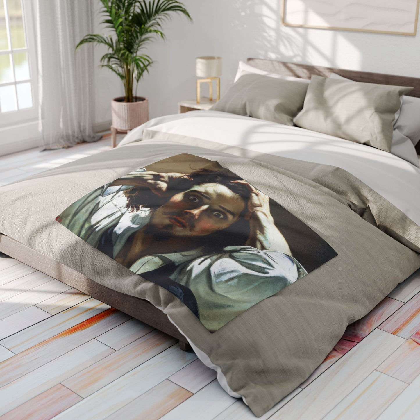 Courbet, Gustave - The Desperate Man (1843) - Arctic Fleece Blanket