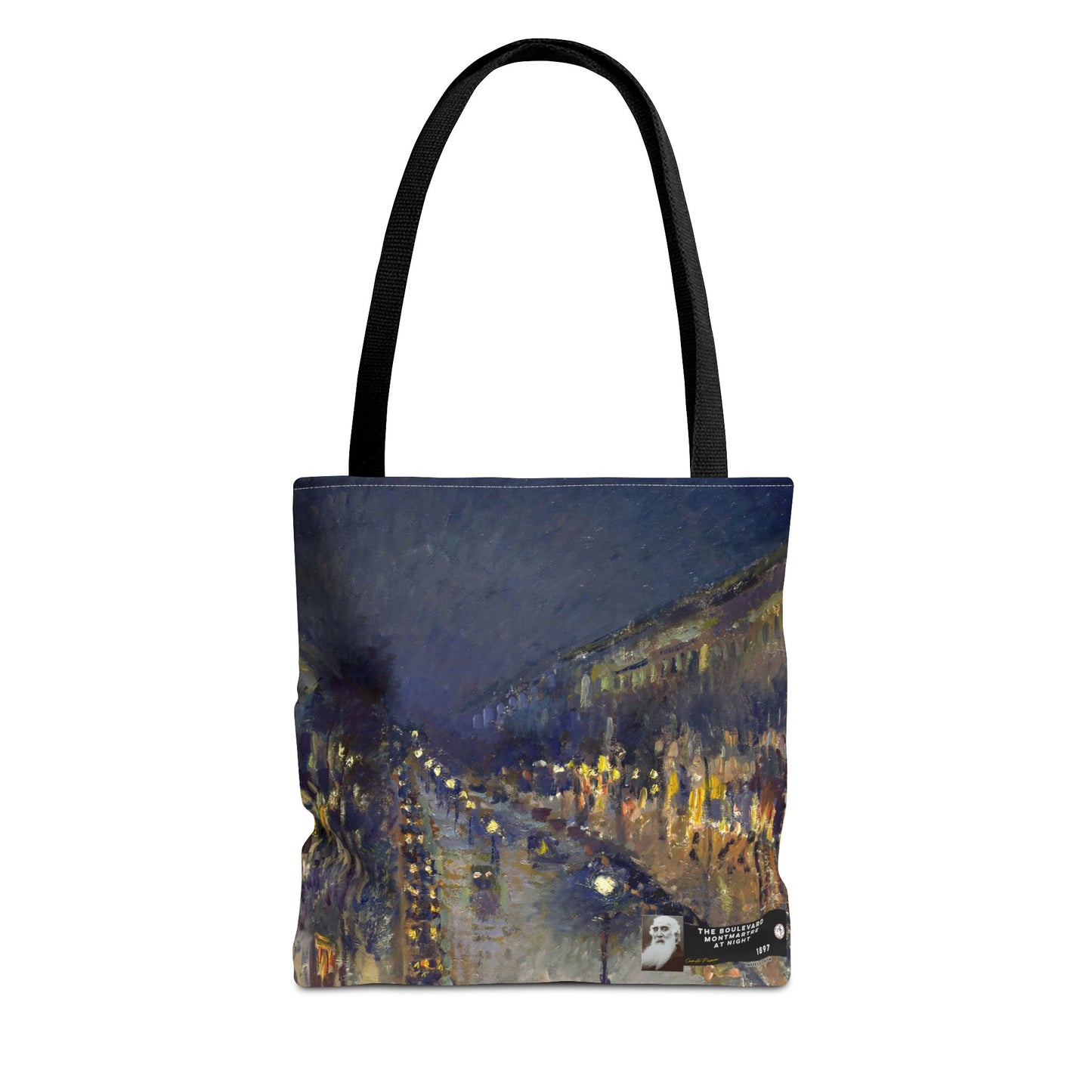 Pissarro, Camille - The Boulevard Montmartre At Night (1897) - Tote Bag